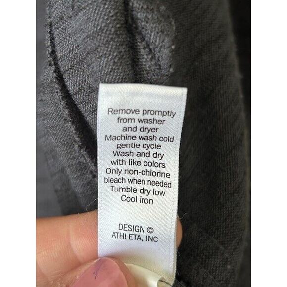 Athleta Blissful Wrap Cardigan Sweater Hooded Open Drape Front Knit Gray Small - Picture 6 of 8